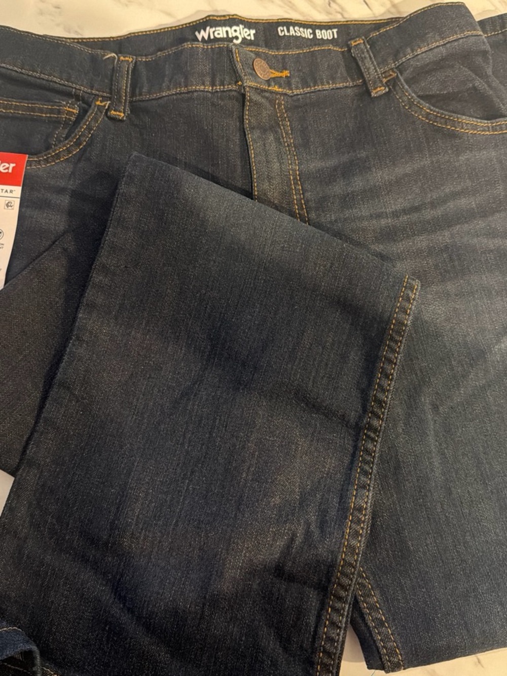 Wrangler Kids Classic Bootcut Jeans in Dark Blue